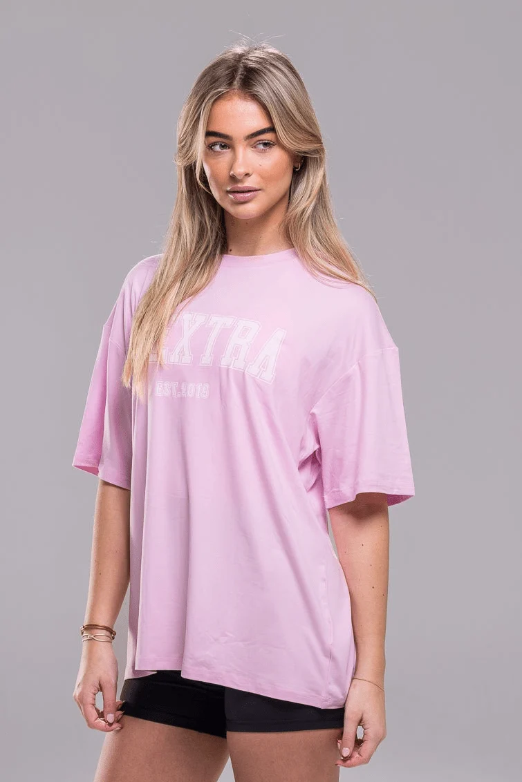 Varsity Tee - Bubble Pink