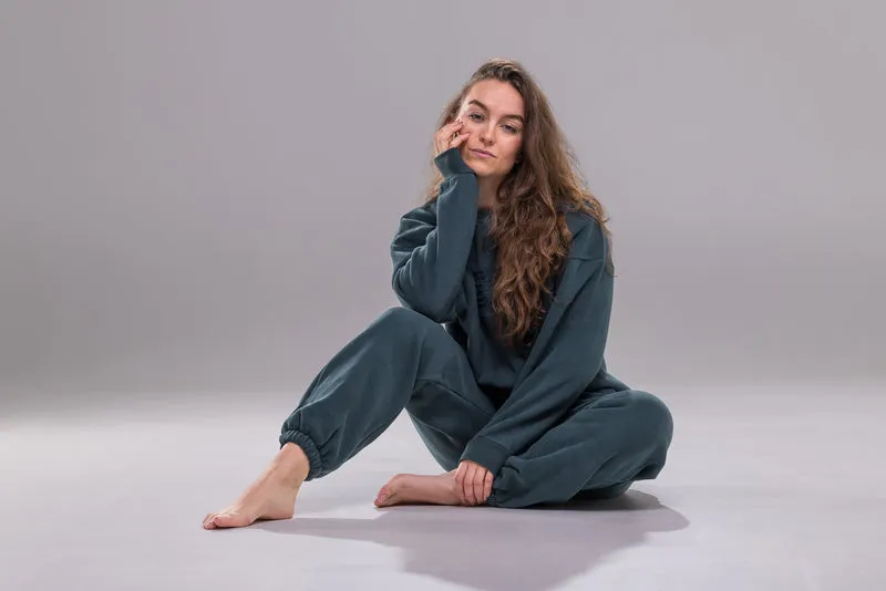 Lounge Edit Jogger - Grove Green