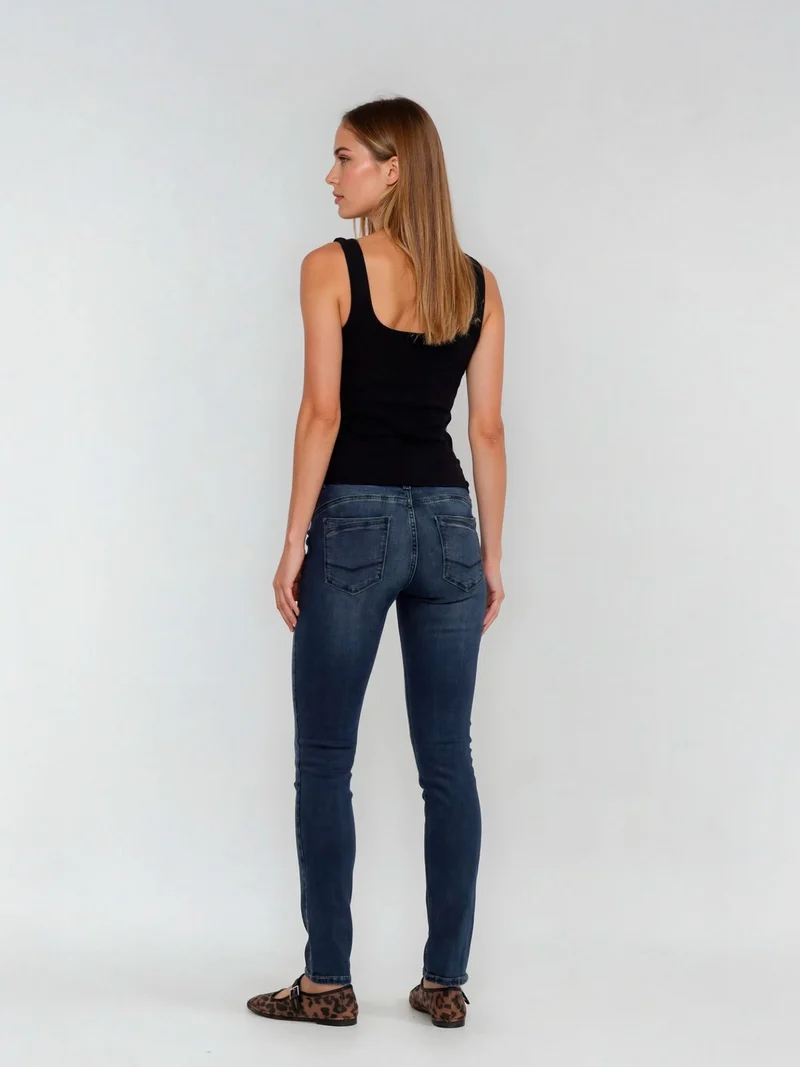 SOPO - CROSS JEANS - LOIE, Straight Fit, Low-Waist, Dark Blue