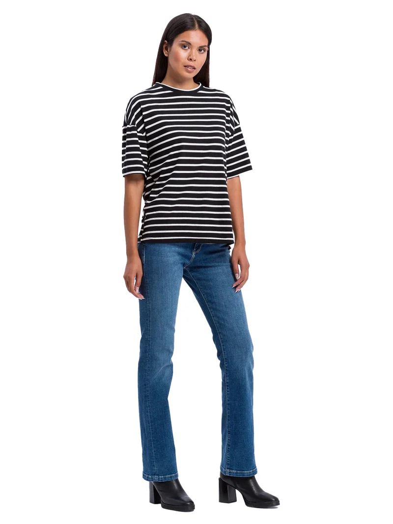 SOPO - CROSS JEANS - LAUREN Jeans, Regular Fit, High-Waist, Mid Blue Used