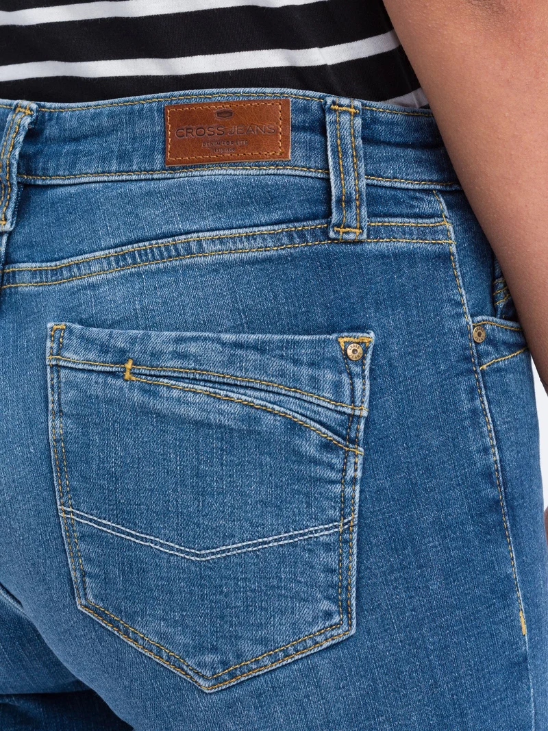 SOPO - CROSS JEANS - LAUREN Jeans, Regular Fit, High-Waist, Mid Blue Used