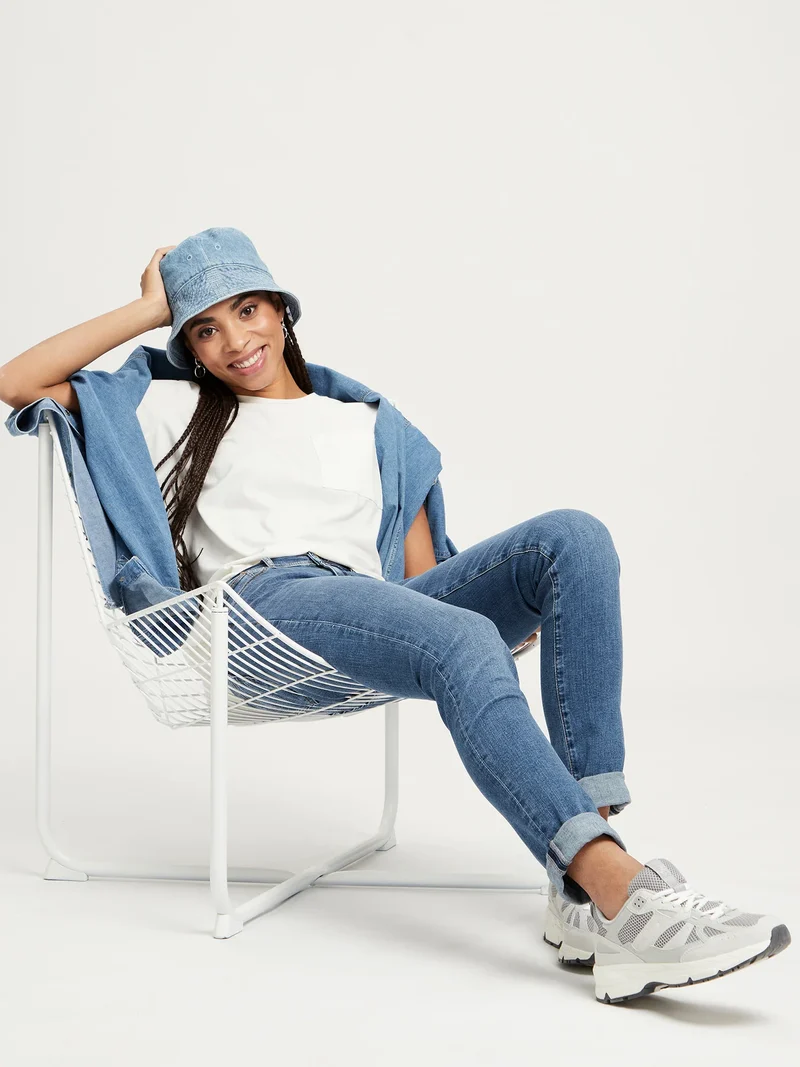 CROSS JEANS - ANYA Jeans, Slim Fit, High-Waist, Light Mid Blue