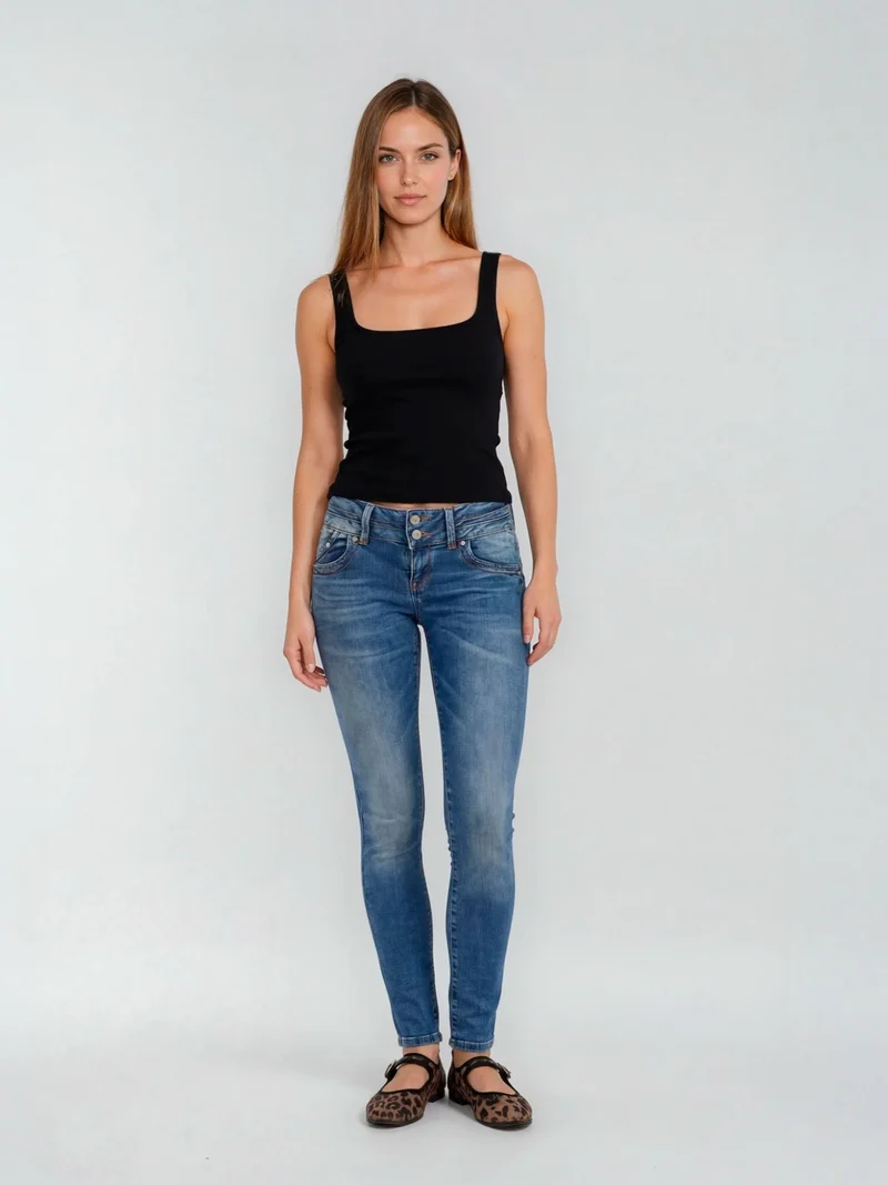 LTB - JULITA X, Skinny Fit, Low-Waist, ANGELLIS WASH
