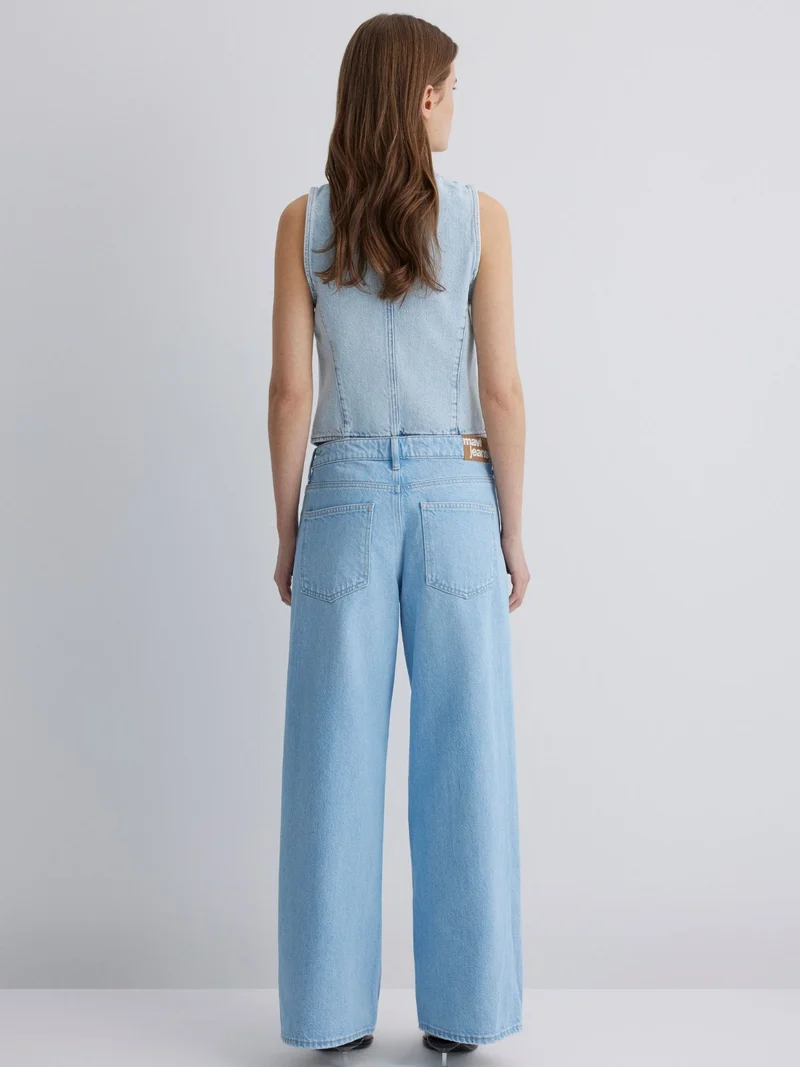 MAVI - SIENA, High Waist, Wide Leg, Lt Blue Denim