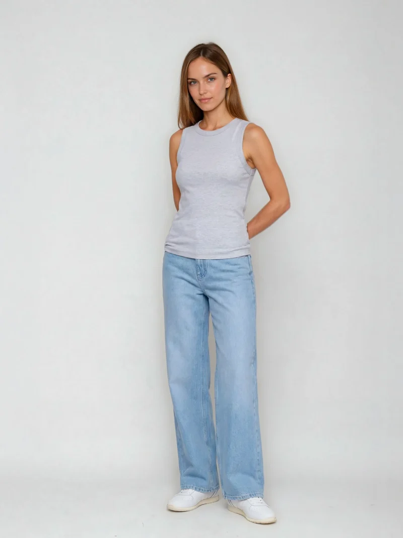 MAVI - SIENA, High Waist, Wide Leg, Lt Blue Denim