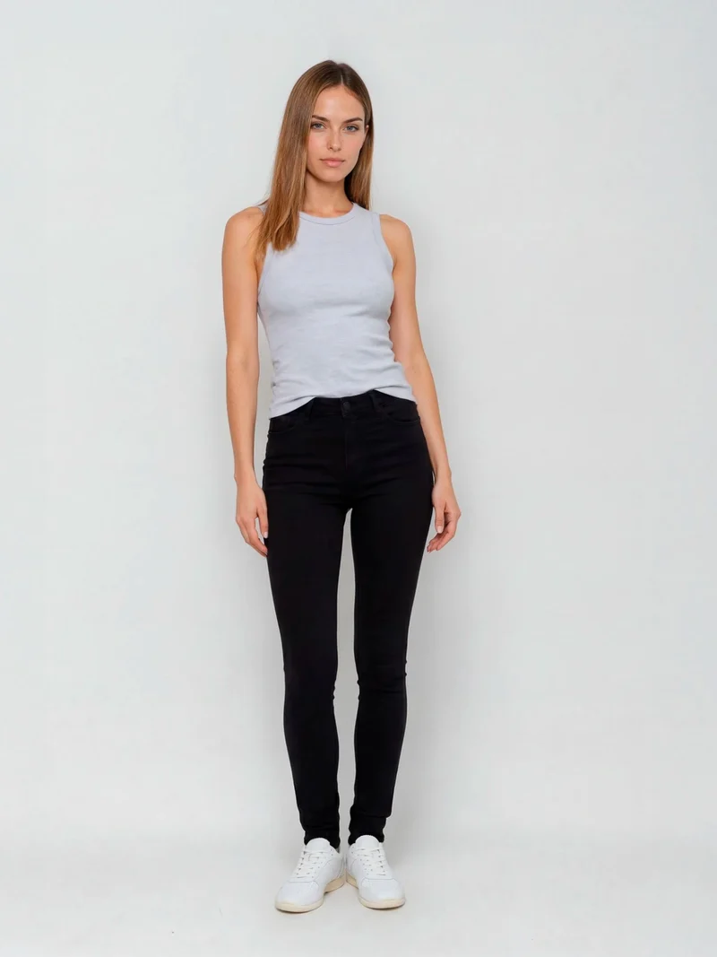 SOPO - CROSS JEANS - ALAN, Skinny Fit, Mid-Waist, Black