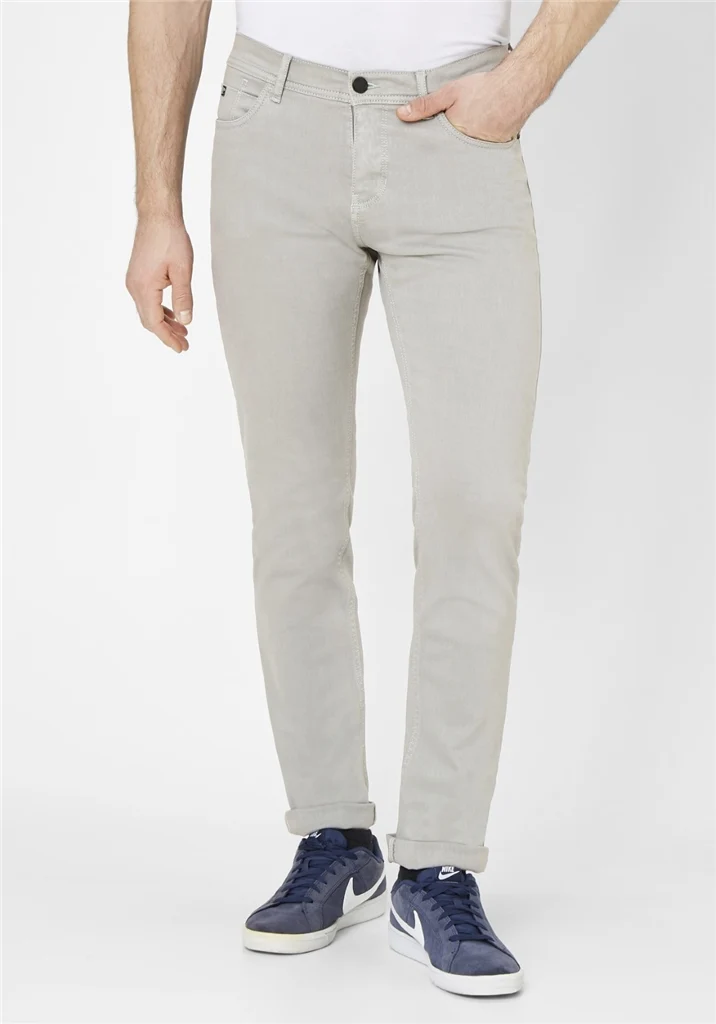 REDPOINT - KANATA, Herren Jeans, Slim Fit, Mid-Waist, White