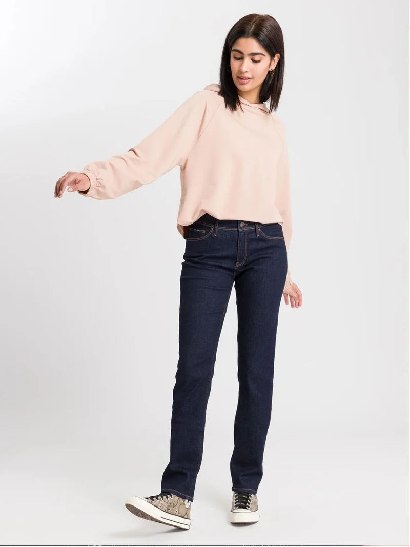 CROSS JEANS - ANYA Jeans, Slim Fit, High-Waist, Dark Blue Rinsed