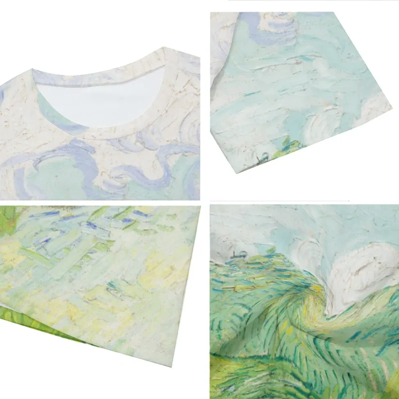 Green Wheat Fields Auvers Vincent van Gogh T-Shirt