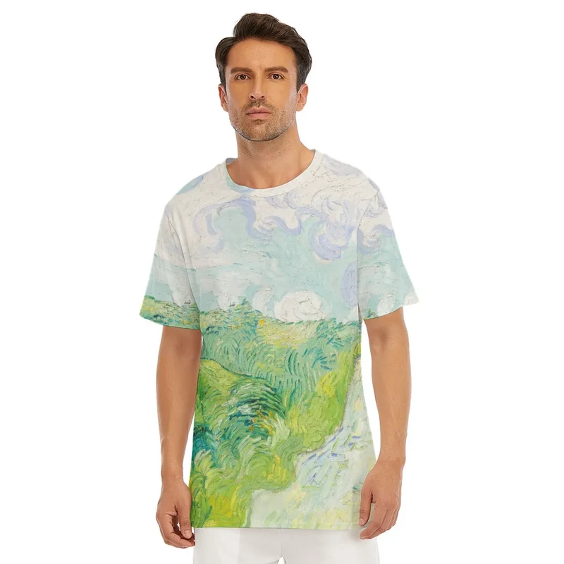 Green Wheat Fields Auvers Vincent van Gogh T-Shirt