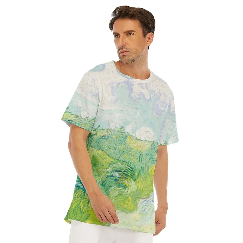 Green Wheat Fields Auvers Vincent van Gogh T-Shirt