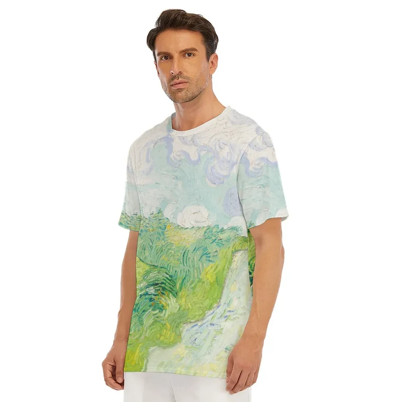 Green Wheat Fields Auvers Vincent van Gogh T-Shirt