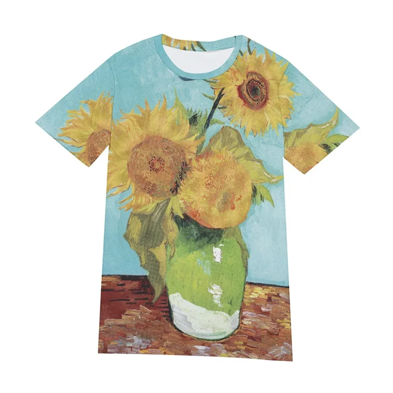 Vincent van Gogh's Vase with Three Sunflowers T-Shirt