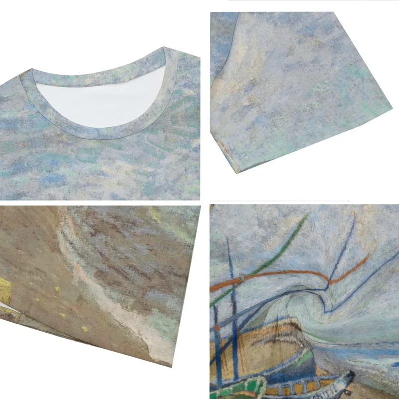 Fishing Boats on the Beach at Saintes-Maries T-Shirt