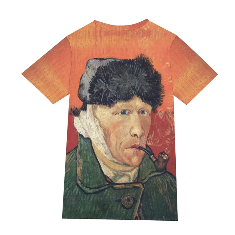 Van Gogh's Self-Portrait with Bandaged Ear and Pipe T-Shirt