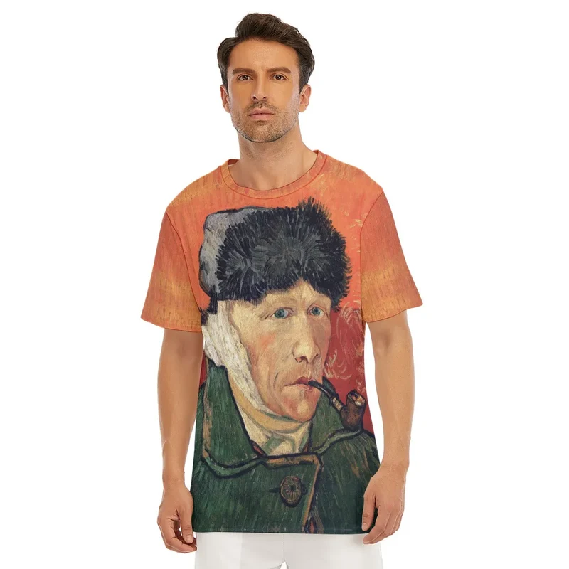 Van Gogh's Self-Portrait with Bandaged Ear and Pipe T-Shirt