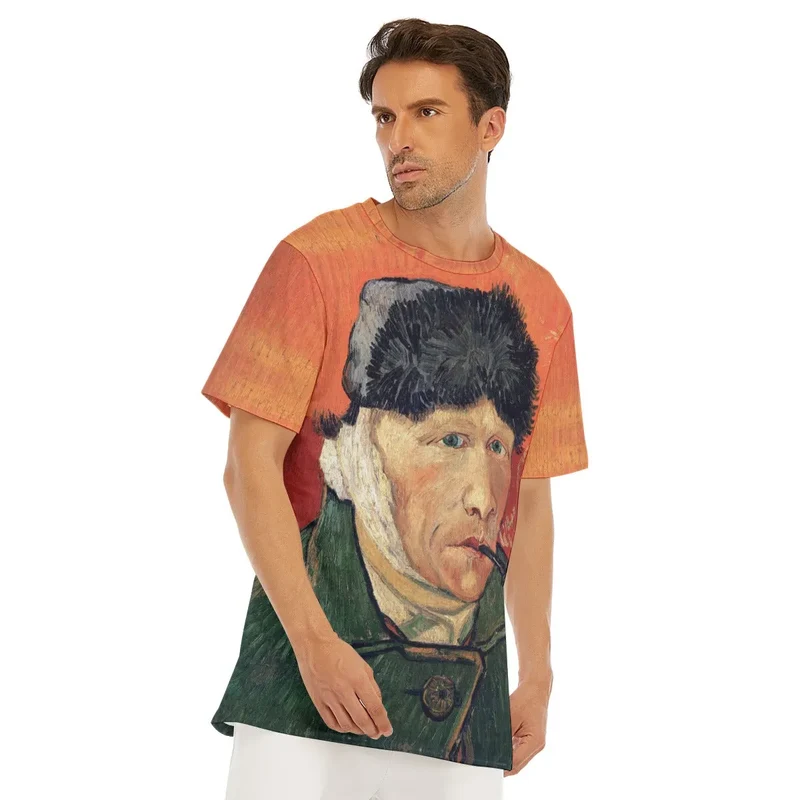 Van Gogh's Self-Portrait with Bandaged Ear and Pipe T-Shirt