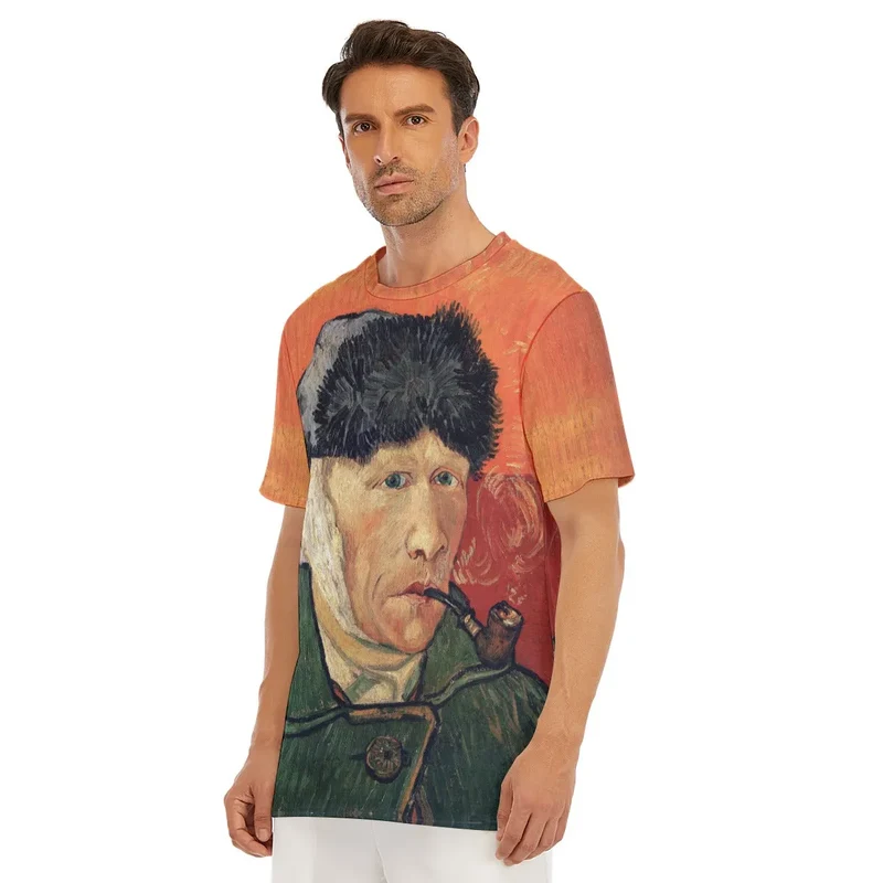 Van Gogh's Self-Portrait with Bandaged Ear and Pipe T-Shirt