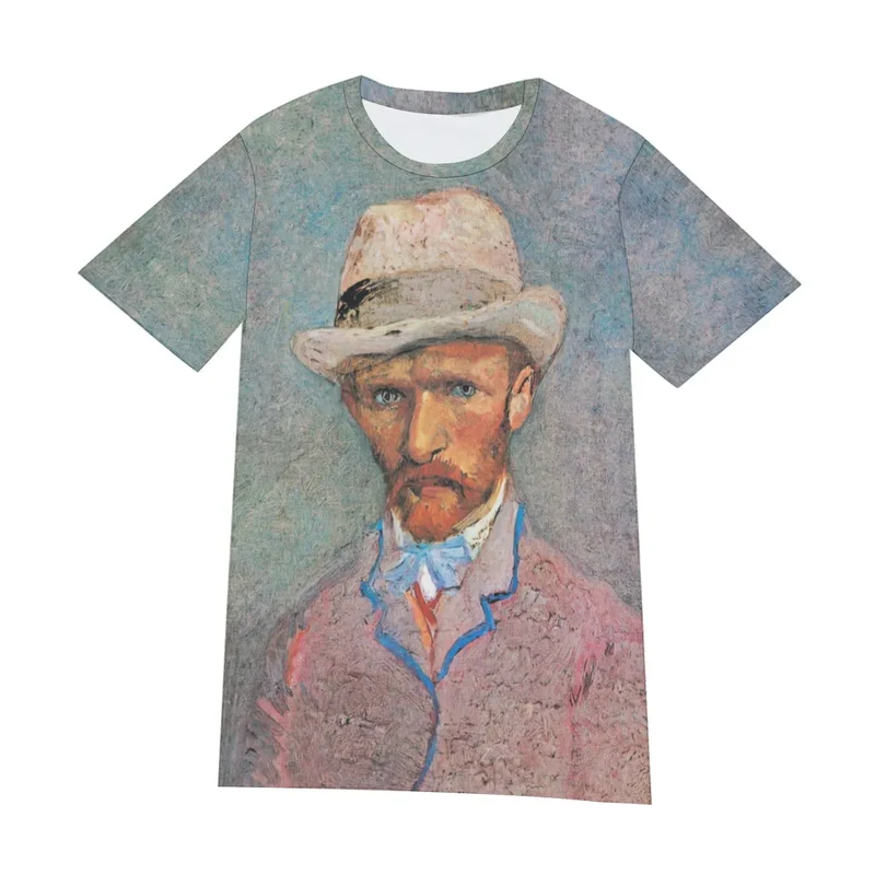 Van Gogh Self-Portrait with a Gray Straw Hat 1887 T-Shirt