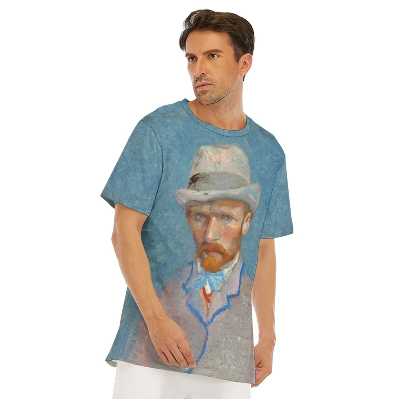 Self-portrait with a Gray Straw Hat Vincent Van Gogh T-Shirt
