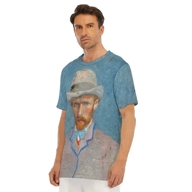 Self-portrait with a Gray Straw Hat Vincent Van Gogh T-Shirt