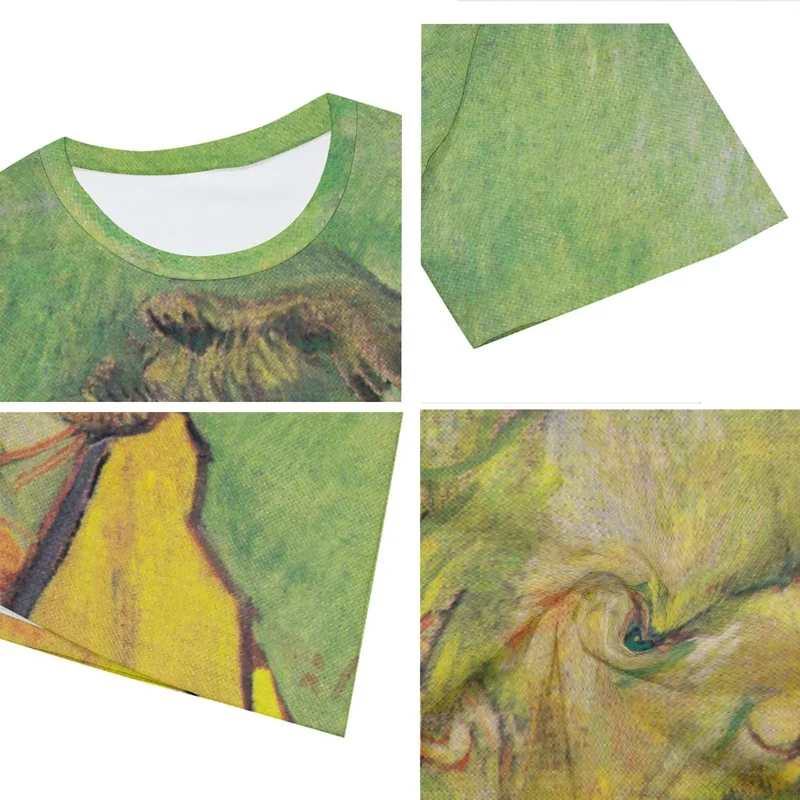 Vincent van Gogh's Self-Portrait on Green T-Shirt