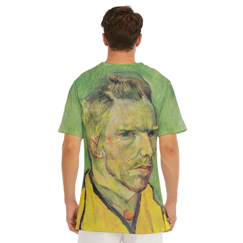 Vincent van Gogh's Self-Portrait on Green T-Shirt
