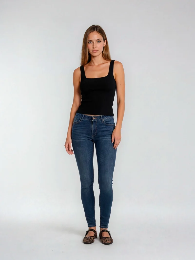 CROSS JEANS - ALAN, Skinny Fit, Mid-Waist, Dark Blue
