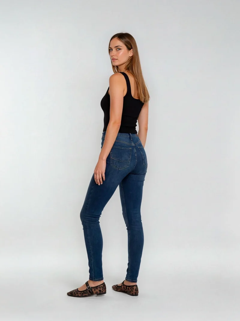CROSS JEANS - ALAN, Skinny Fit, Mid-Waist, Dark Blue