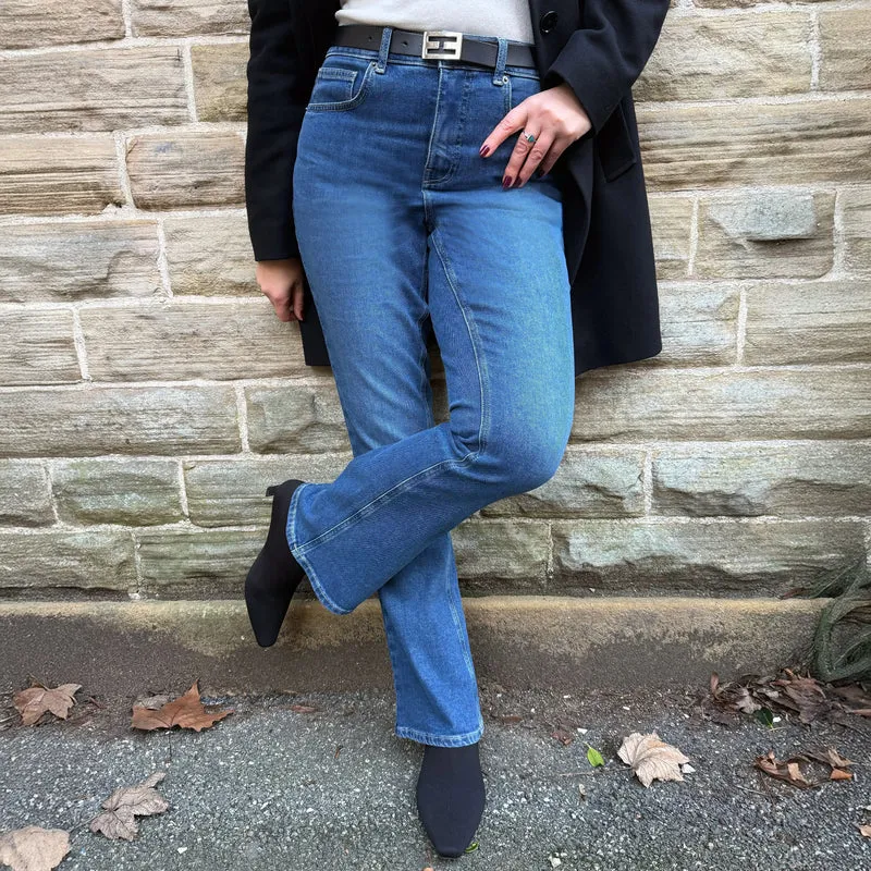 Organic Bootcut Jeans - Atlantic
