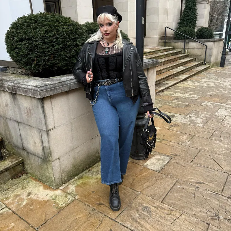 Organic Wide Leg Jeans - Atlantic