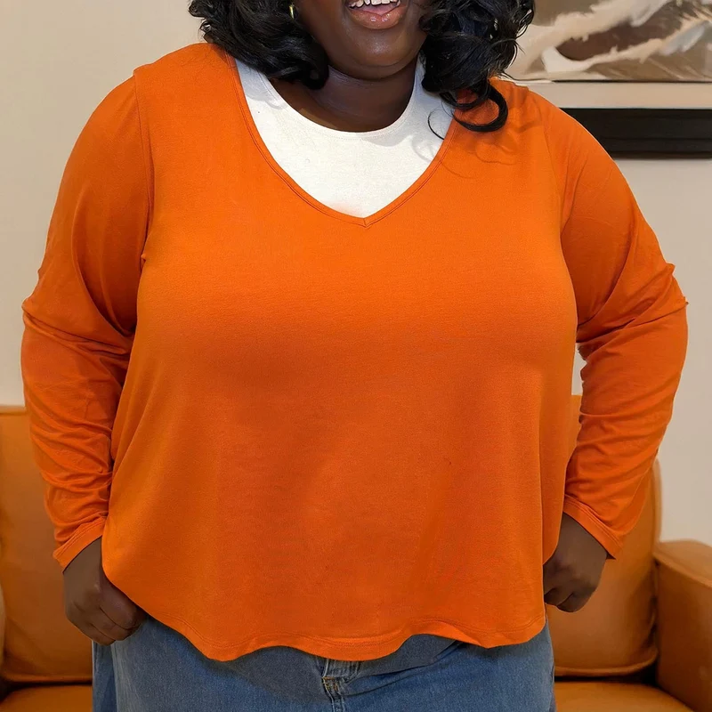 The Marsha Top - Orange