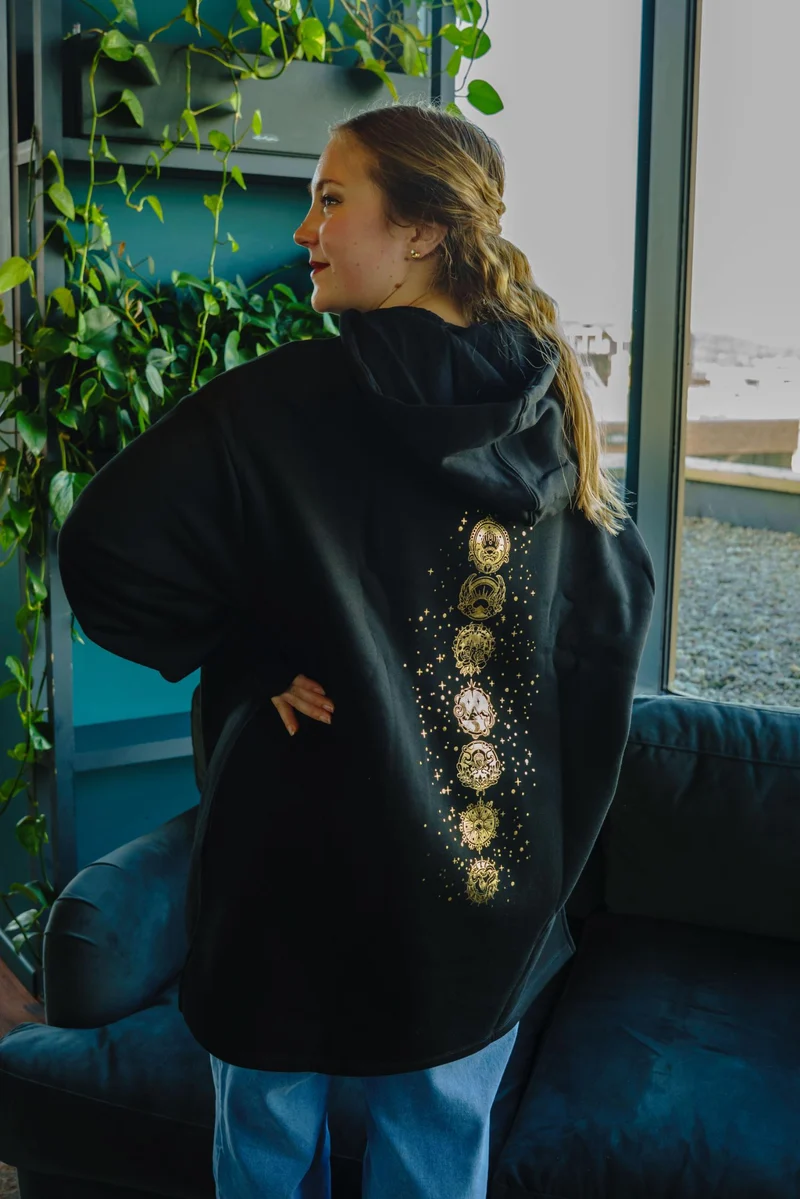 ACOTAR Longline Hoodie - 7 Courts