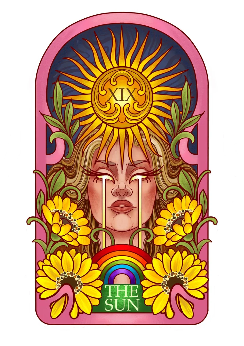 Major Arcana Baby Tee - XIX The Sun