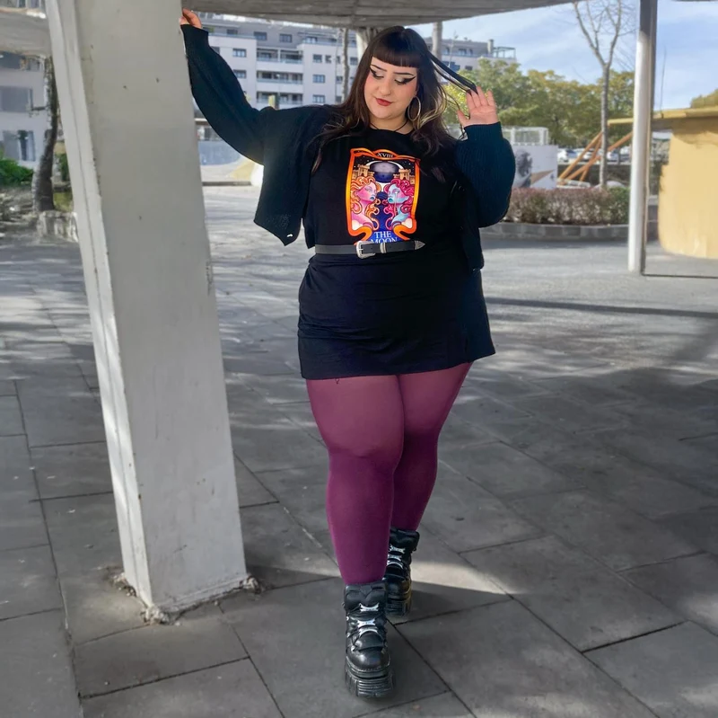 Major Arcana Baby Tee - XVIII The Moon