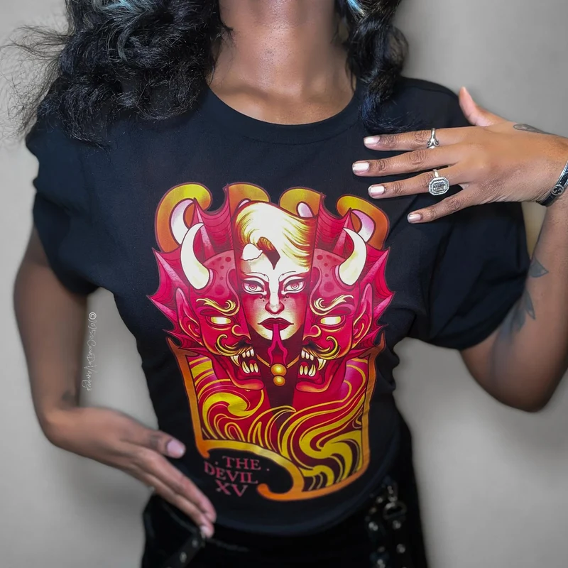 Major Arcana Boxy Tee - XV The Devil