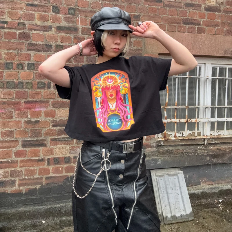 Major Arcana Boxy Tee - II The High Priestess