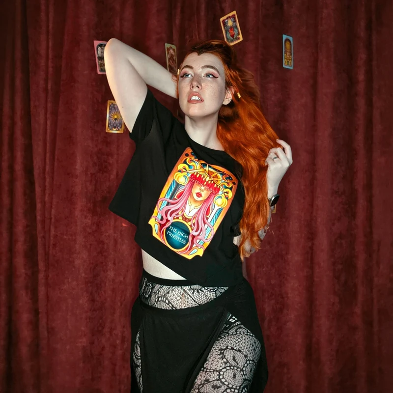 Major Arcana Boxy Tee - II The High Priestess
