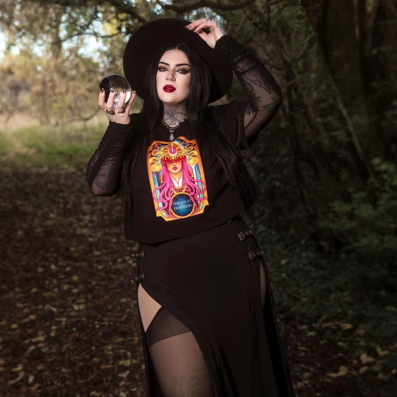 Major Arcana Boxy Tee - II The High Priestess