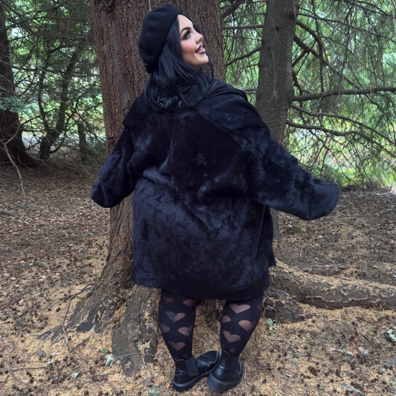 Fluffy Cardigan - Black