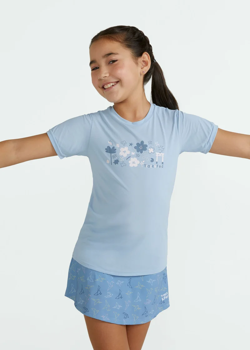T-shirt Infantil Mulher Manga Curta Thermodry Tori