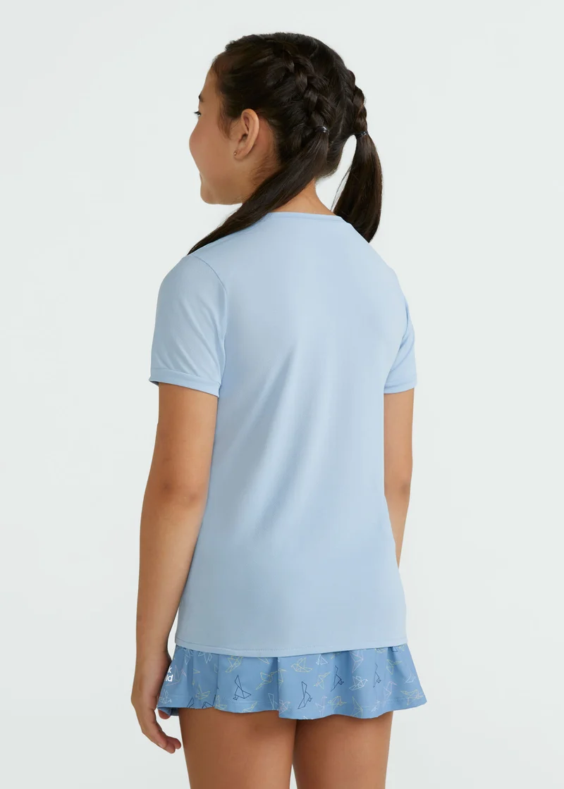 T-shirt Infantil Mulher Manga Curta Thermodry Tori