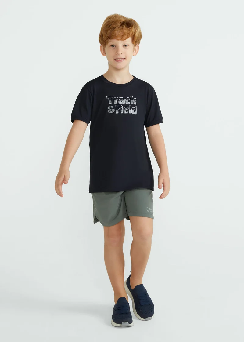 T-shirt Homem Manga Curta Thermodry Blocks Kids