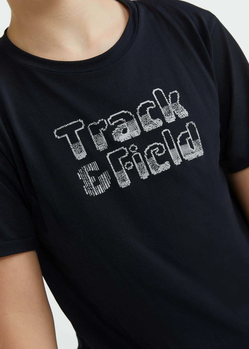 T-shirt Homem Manga Curta Thermodry Blocks Kids