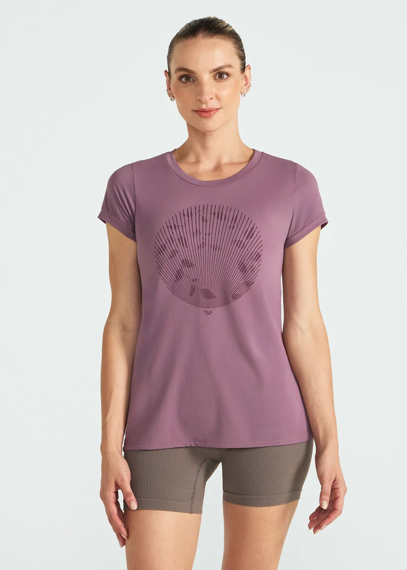 T-shirt Mulher Manga Curta Thermodry Clareira