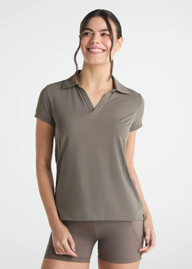 Polo Mulher Manga Curta Sport