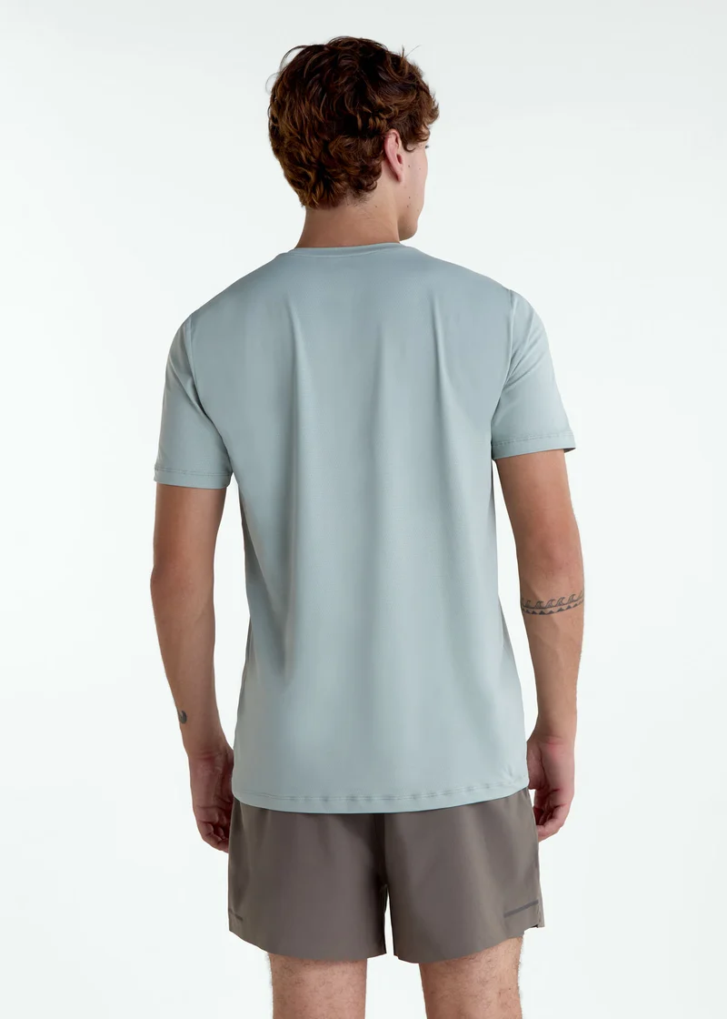 T-Shirt Homem Manga Curta Uv Mesh