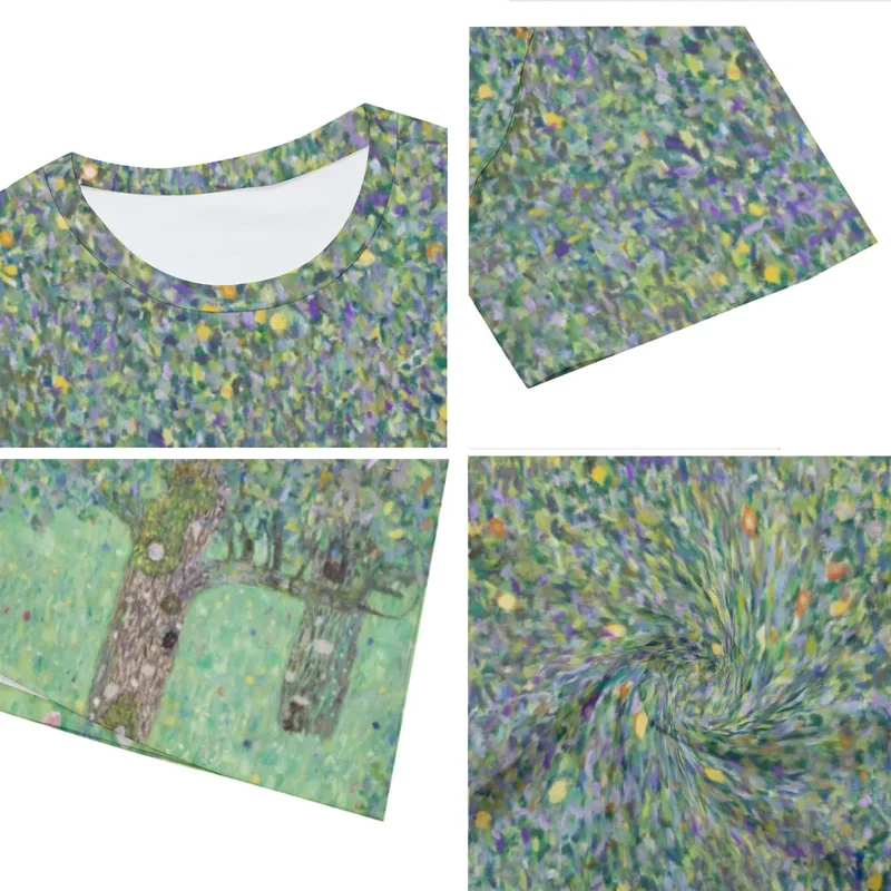 Gustav Klimt's Rosebushes Under the Trees T-Shirt