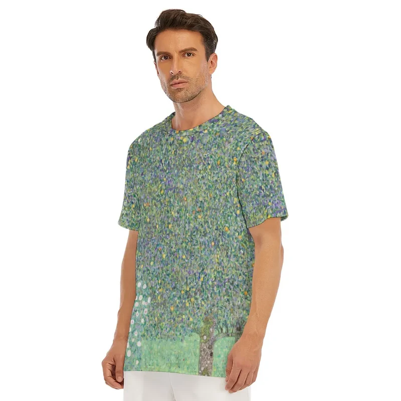 Gustav Klimt's Rosebushes Under the Trees T-Shirt