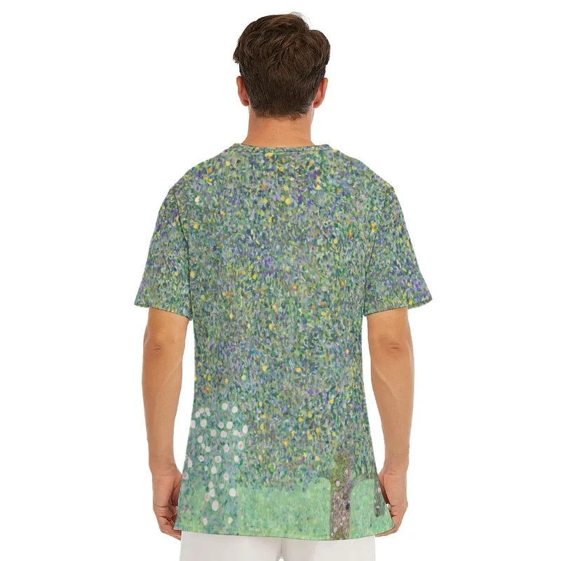 Gustav Klimt's Rosebushes Under the Trees T-Shirt